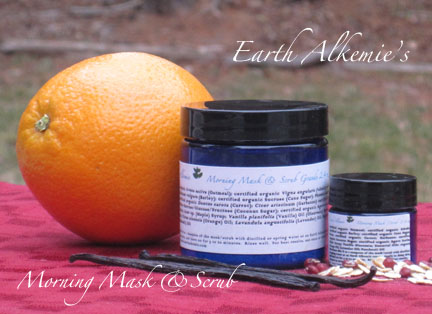 Earth Alkemie's Morning mask and scrub